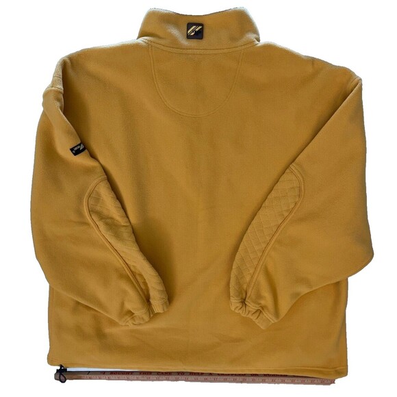 Izod Perform X Women's 1/4 Zip Fleece Pullover Jacket slash pocket sz 1X–Yellow - Picture 6 of 10